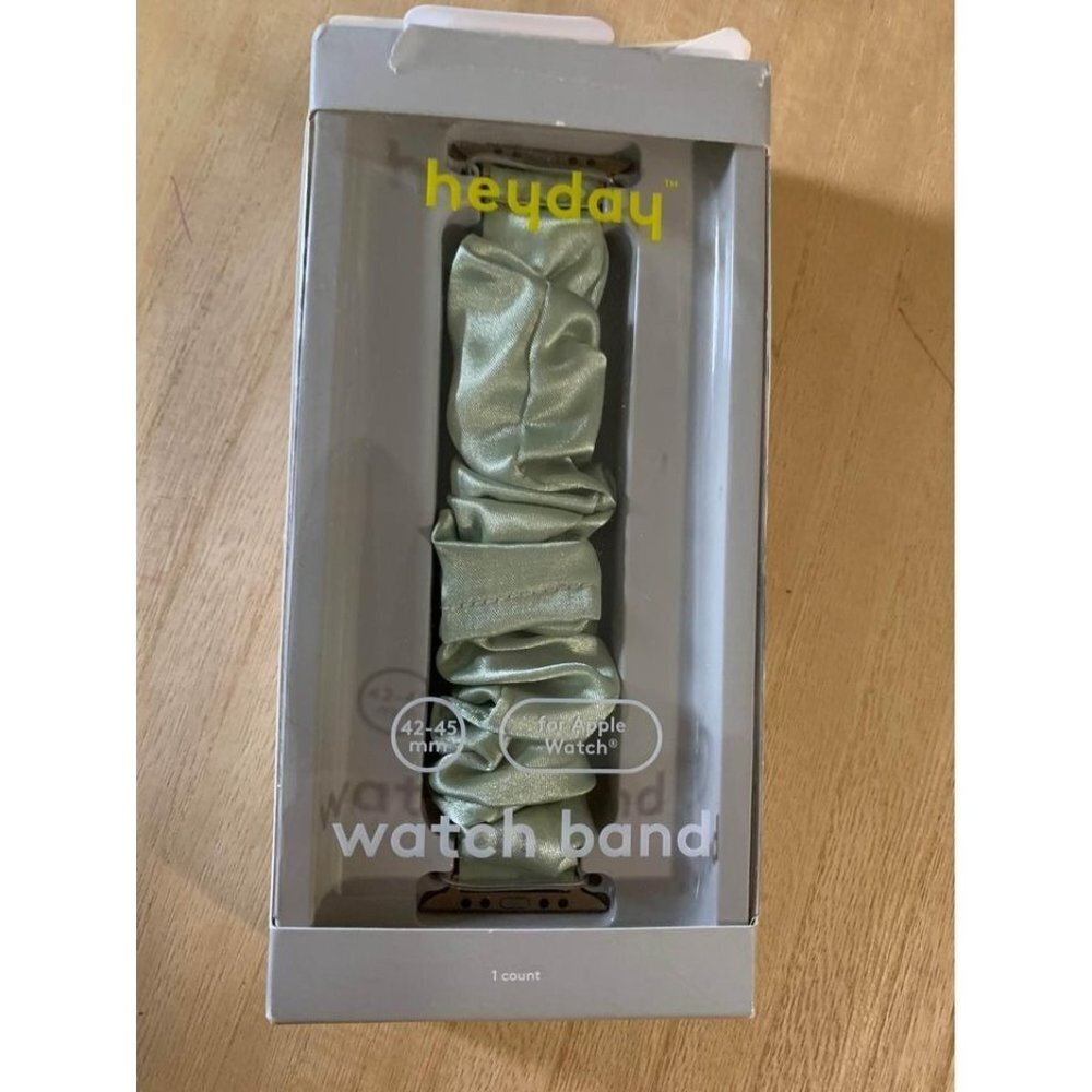 Heyday Apple Watch Strap Scrunchie Band 42-45 mm fabric green